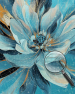 Blühende blaue Blume Diamond Painting