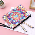 Blühende Mandala-Blumen Diamond Painting Handgelenktasche