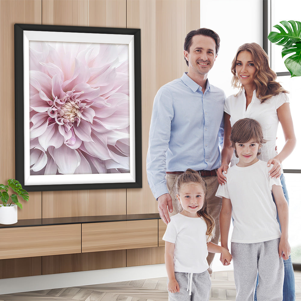 Blühende rosa Chrysantheme Diamond Painting