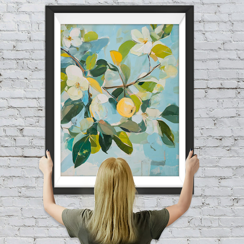 Blühender Loquat-Baum Diamond Painting