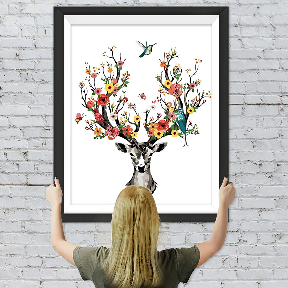 Blühendes Geweih Diamond Painting