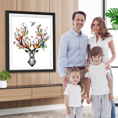 Blühendes Geweih Diamond Painting