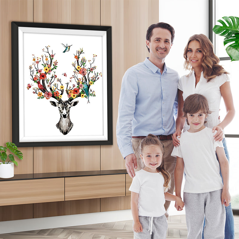 Blühendes Geweih Diamond Painting