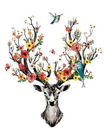 Blühendes Geweih Diamond Painting
