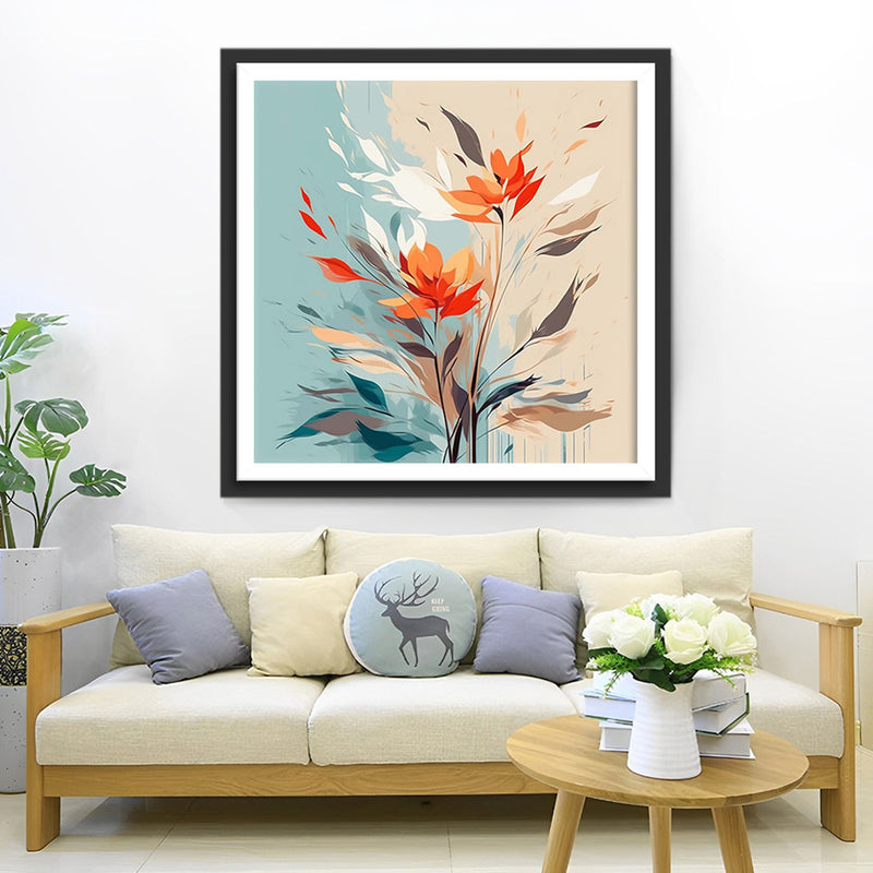 Blumen im Wind Diamond Painting