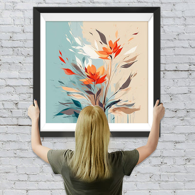 Blumen im Wind Diamond Painting