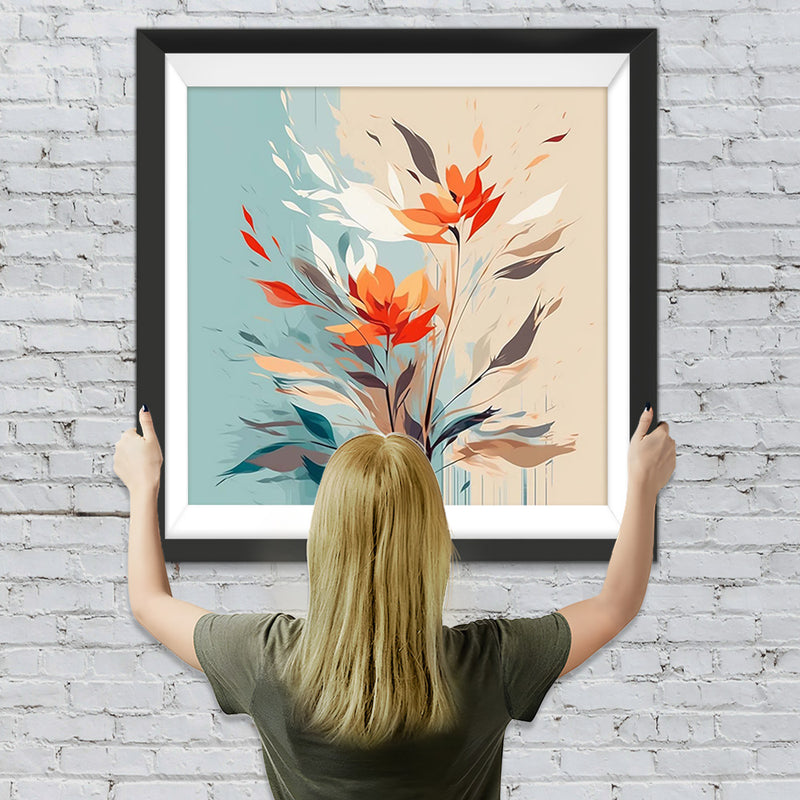 Blumen im Wind Diamond Painting