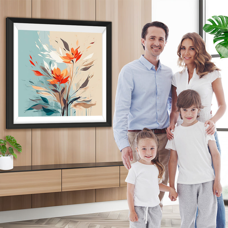 Blumen im Wind Diamond Painting