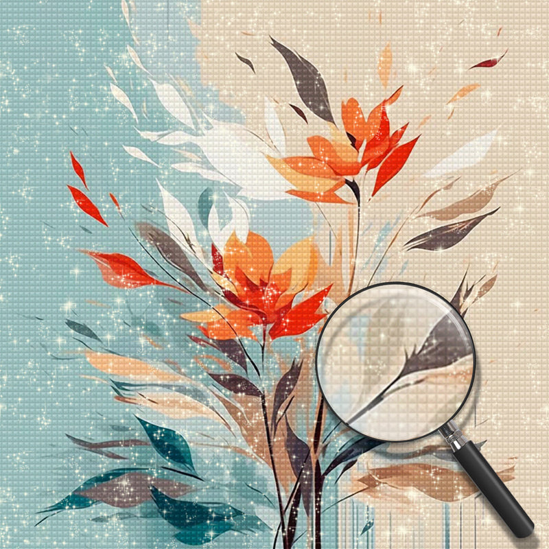 Blumen im Wind Diamond Painting