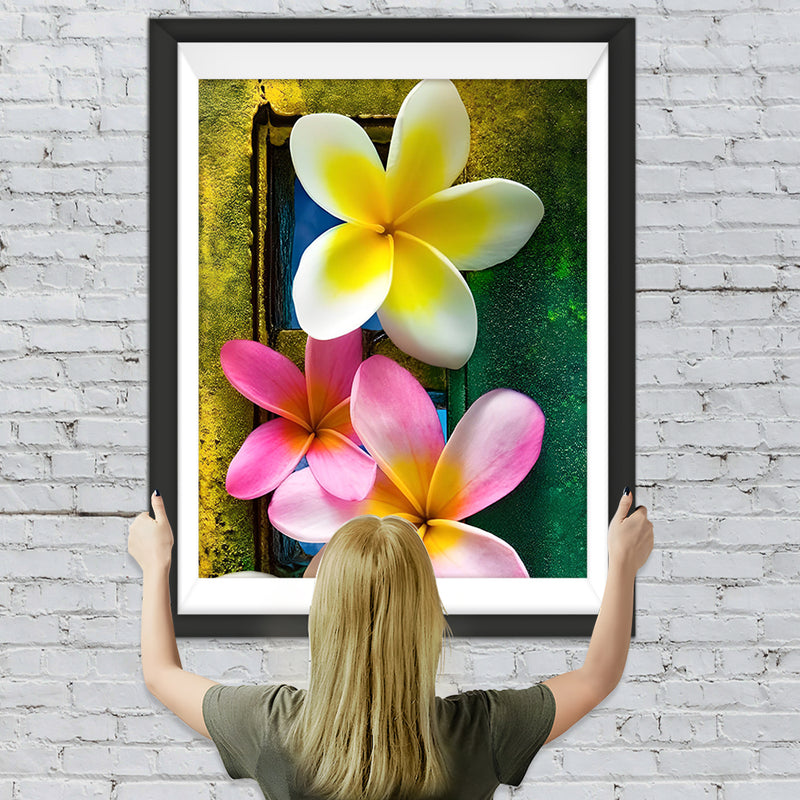 Blumen Plumeria Diamond Painting