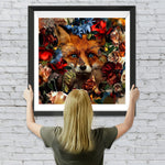 Blumen und Fuchs Diamond Painting