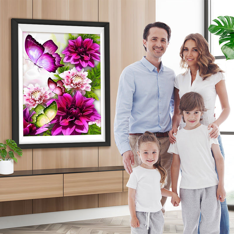 Blumen und Schmetterlinge Diamond Painting