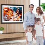 Blumenlöwe und Schönheit Diamond Painting