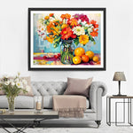 Blumenstrauß mit Früchten Diamond Painting