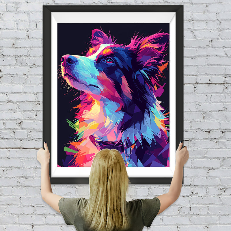 Border Collie Diamond Painting