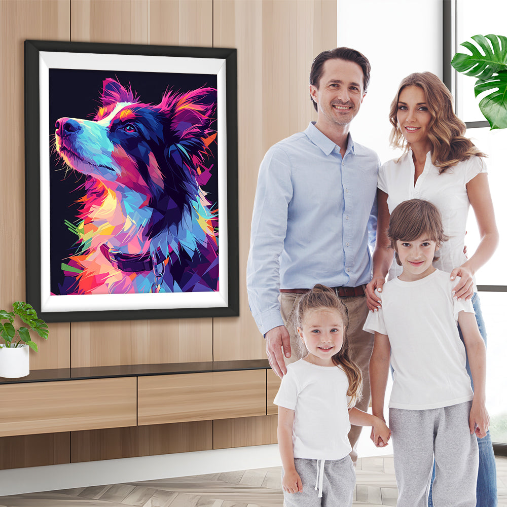 Border Collie Diamond Painting