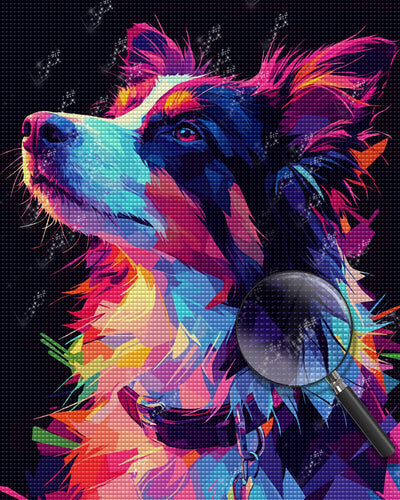 Border Collie Diamond Painting