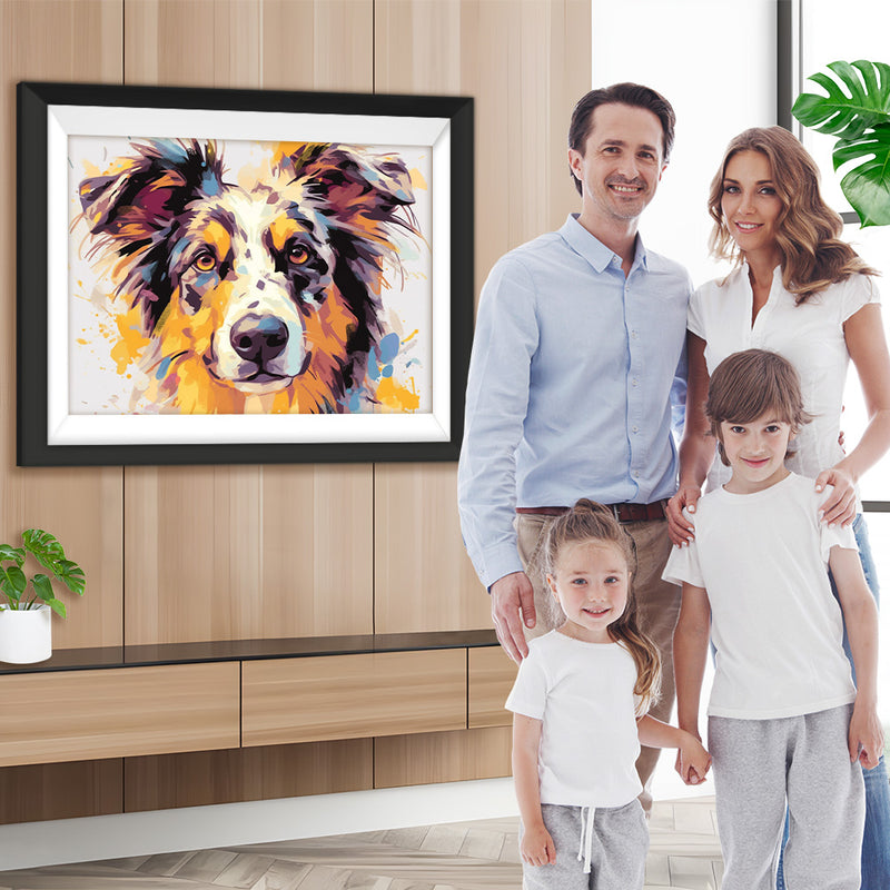 Border Collie Diamond Painting
