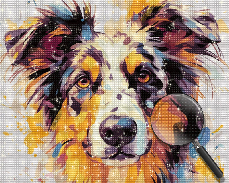 Border Collie Diamond Painting