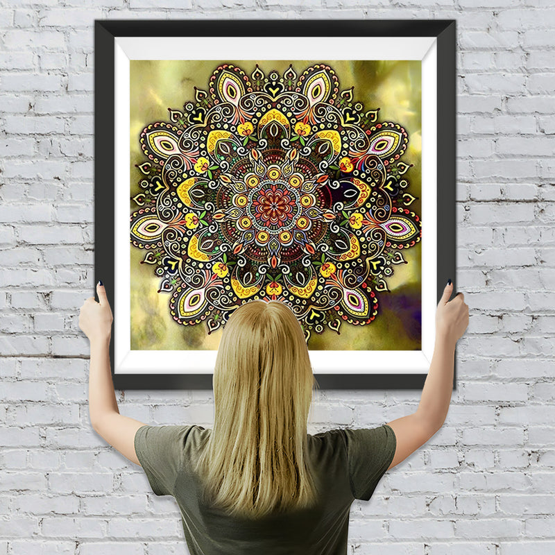 Braune Mandala Diamond Painting