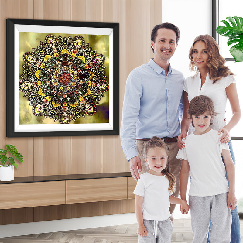 Braune Mandala Diamond Painting