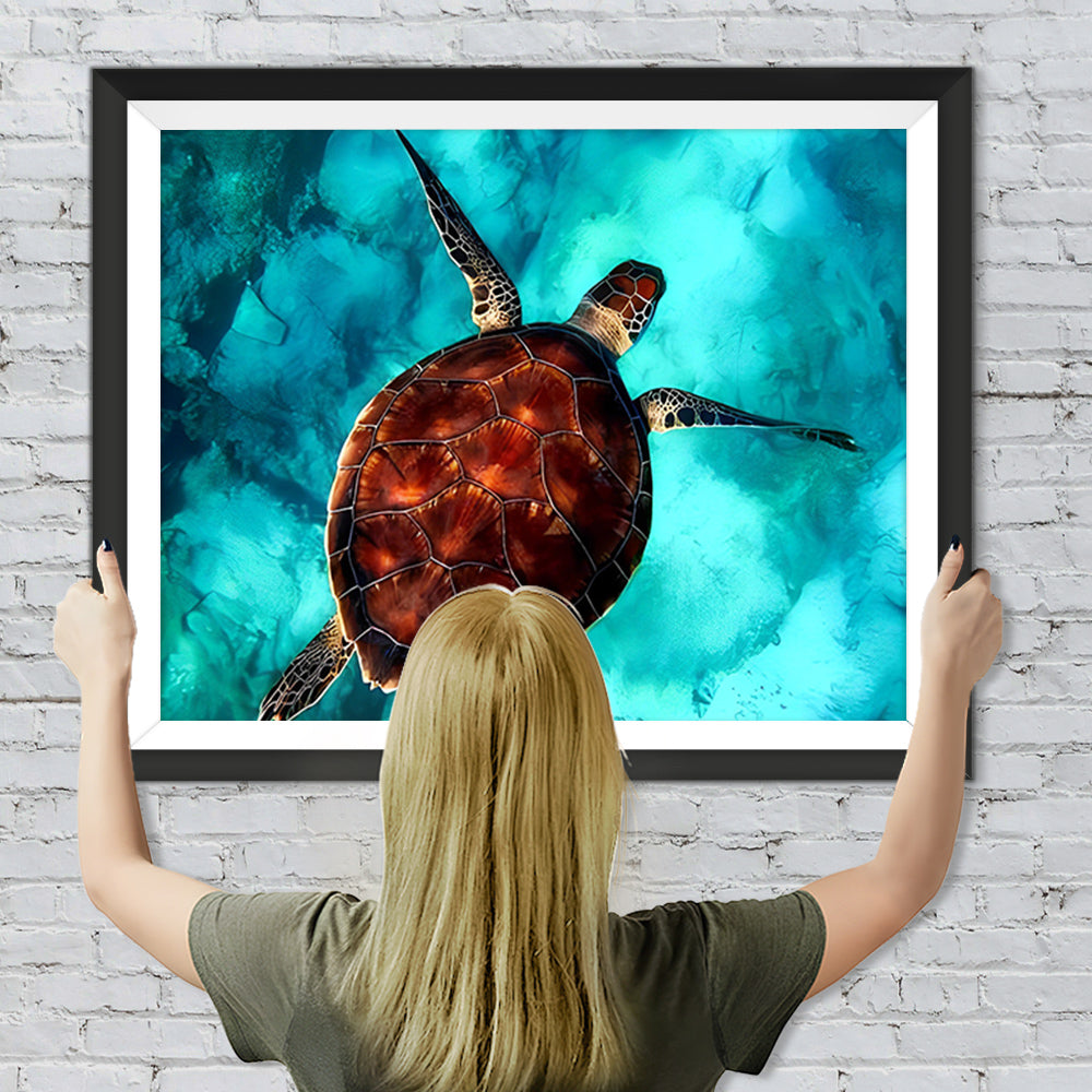 Braune Meeresschildkröte Diamond Painting