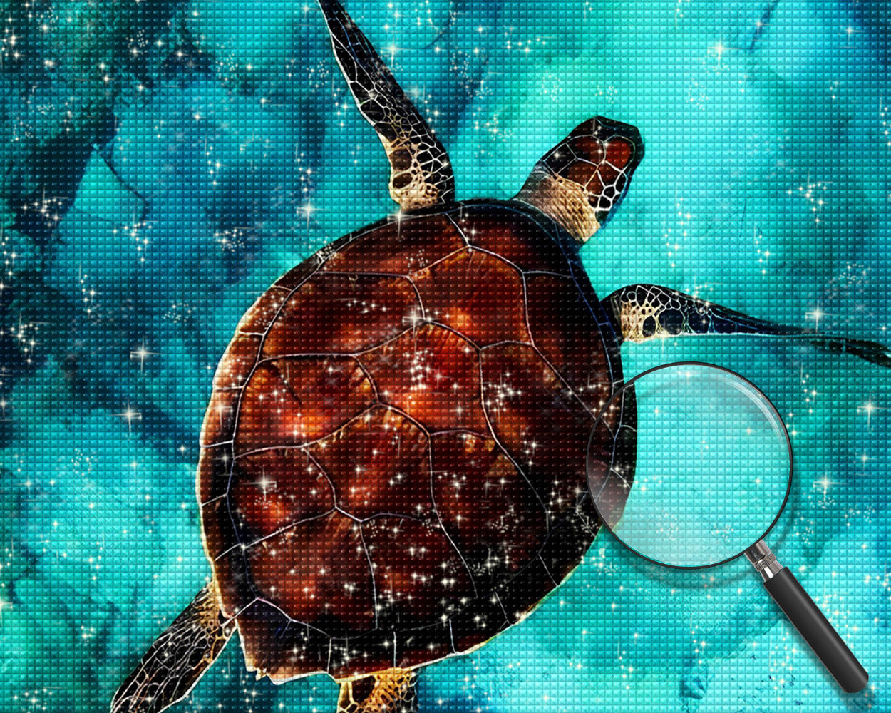 Braune Meeresschildkröte Diamond Painting