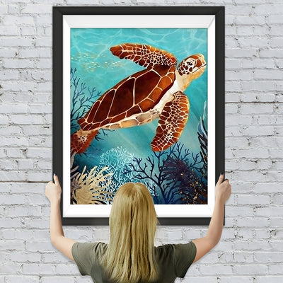 Braune Schildkröte Diamond Painting