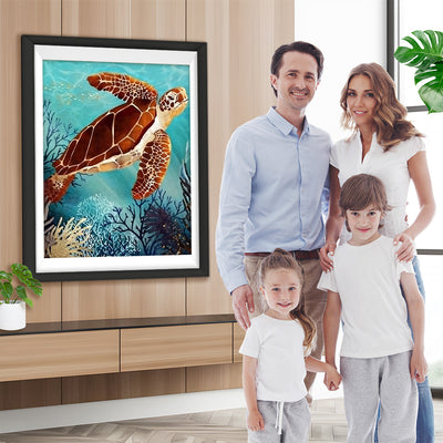 Braune Schildkröte Diamond Painting