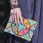 Brillante Blume Mandala Diamond Painting Handgelenktasche