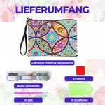 Brillante Blume Mandala Diamond Painting Handgelenktasche