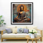 Bronze Buddha Statue Diamond Painting
