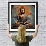 Bronze Buddha Statue Diamond Painting