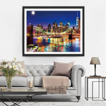 Brooklyn Bridge bei Nacht Diamond Painting
