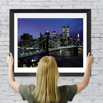 Brooklyn Brücke und Skyline von Manhattan Diamond Painting