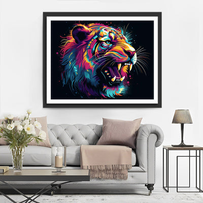 Brüllender Tiger Diamond Painting