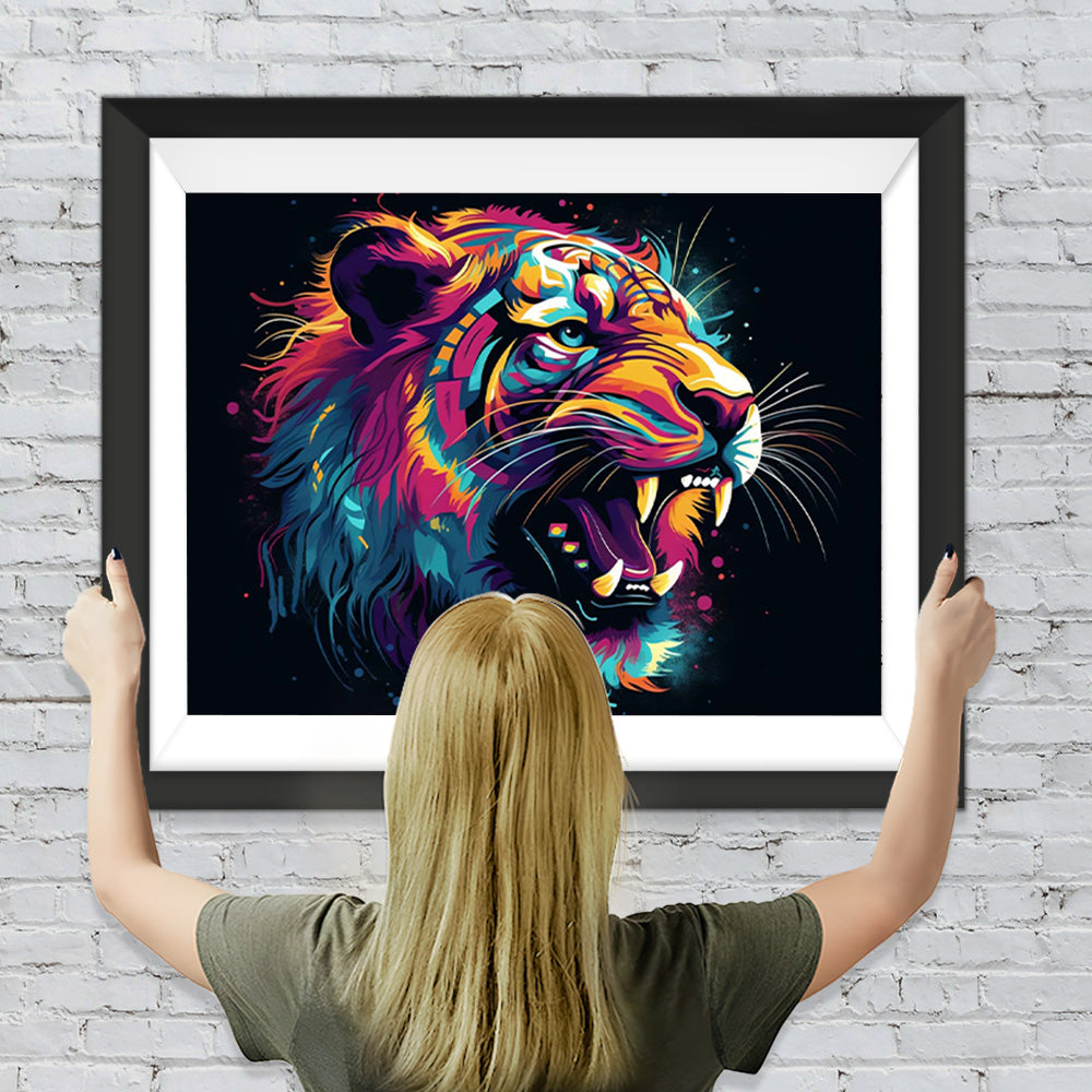 Brüllender Tiger Diamond Painting