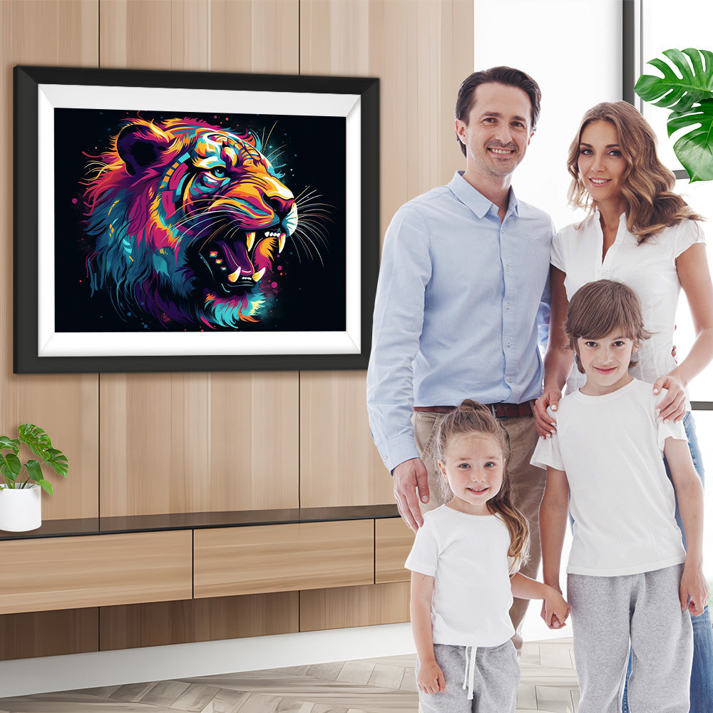 Brüllender Tiger Diamond Painting