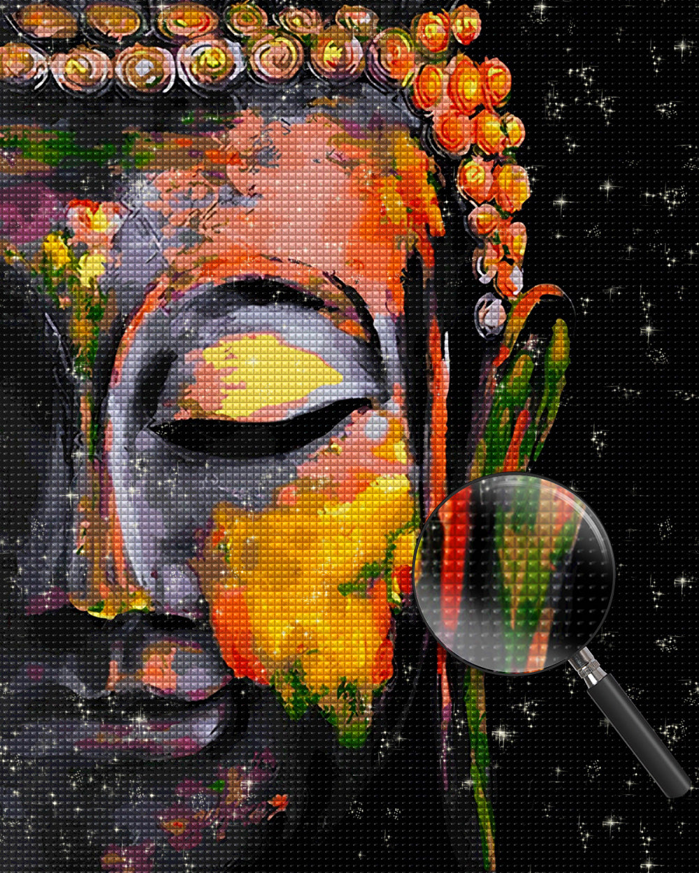 Buddha im Dunkeln Diamond Painting