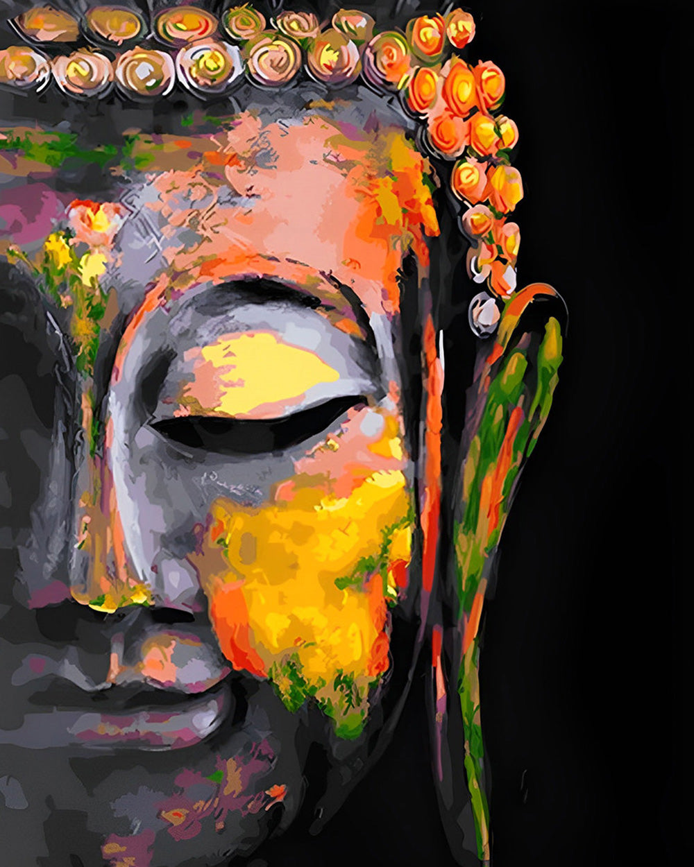 Buddha im Dunkeln Diamond Painting