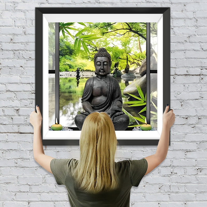 Buddha im Garten Diamond Painting