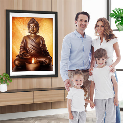 Buddha und Kerzenlicht Diamond Painting