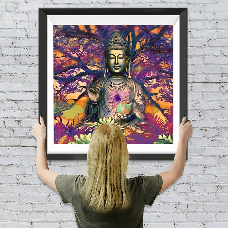 Buddha und Linde Diamond Painting