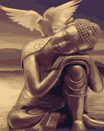 Buddha und Taube Diamond Painting