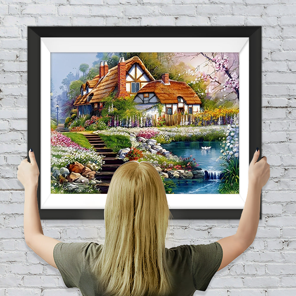 Bude im Frühling Diamond Painting