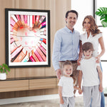 Bücher, die ein Herz bilden Diamond Painting