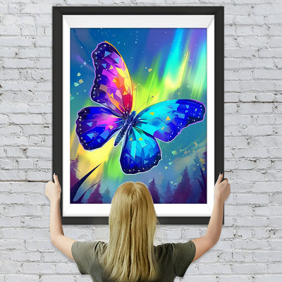 Bunt Glühender Schmetterling Diamond Painting