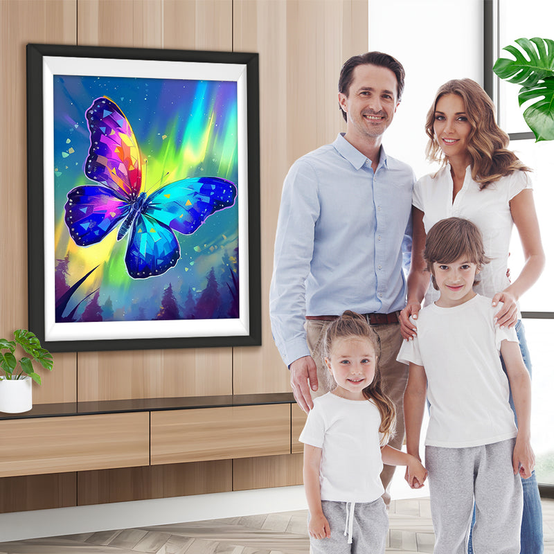 Bunt Glühender Schmetterling Diamond Painting