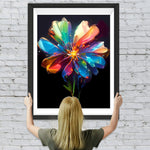 Bunt leuchtende Chrysanthemenblüte Diamond Painting