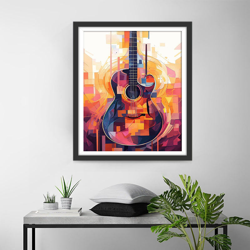 Bunte abstrakte Gitarre Diamond Painting